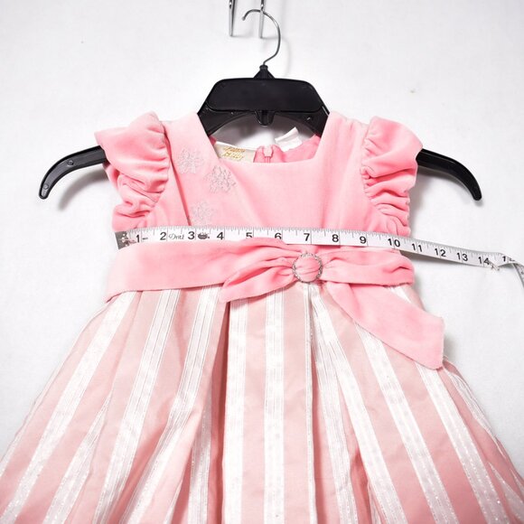 Little Bitty Baby Girl Dress Pink No Size Tag Maybe 12-18 Months - Picture 2 of 6